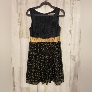 Anthropologie Burlapp Polka Dot Grand Cru Mini Dress Small